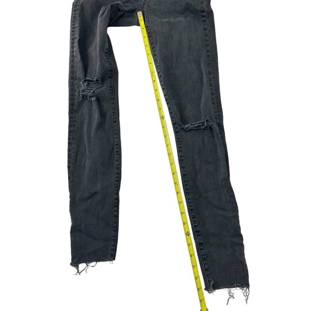 Madewell 9” high rise skinny jeans black women's 26 tall - Picture 10 of 12